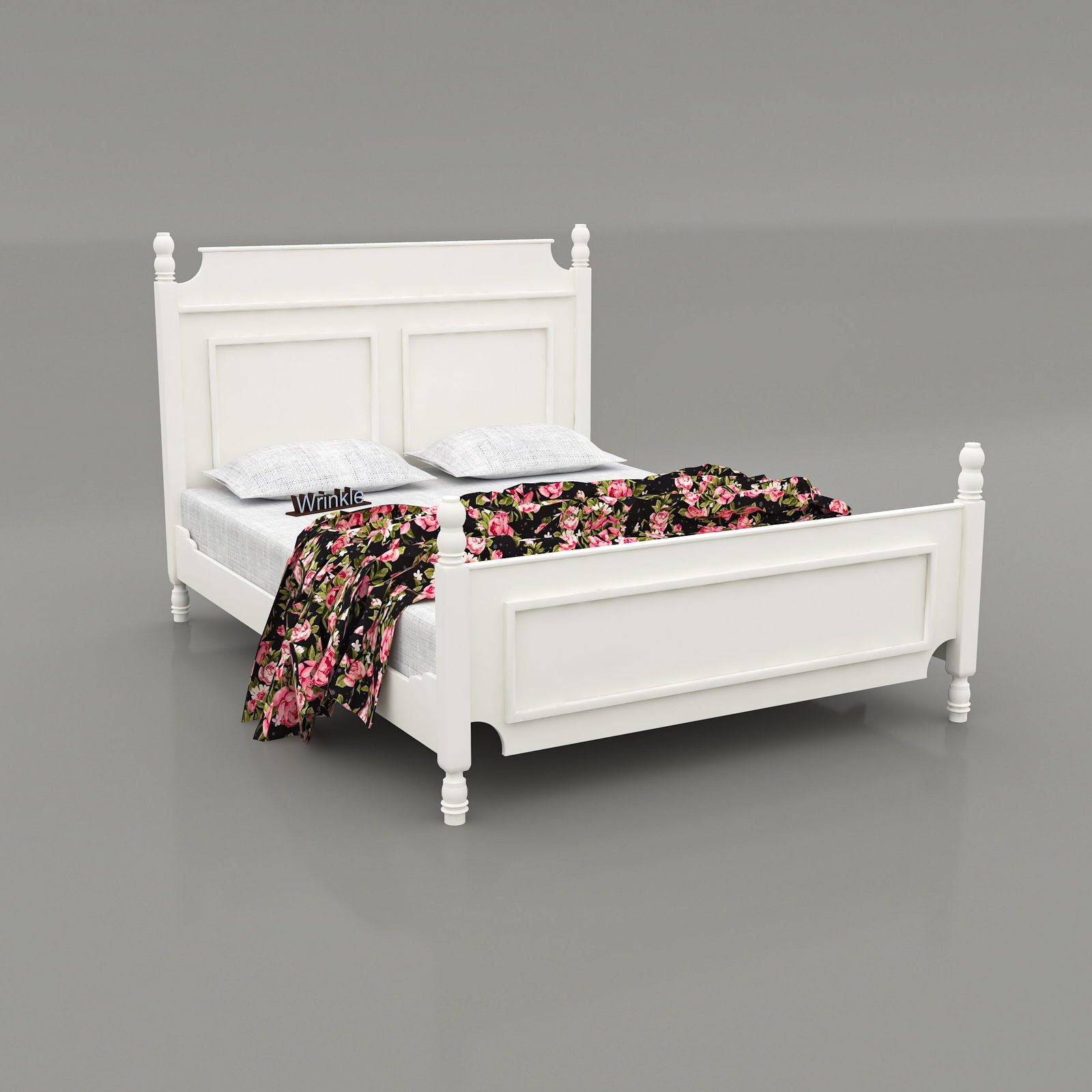 WoodCraft Simple Designer Wooden Bed - Furnishiaa -  - 