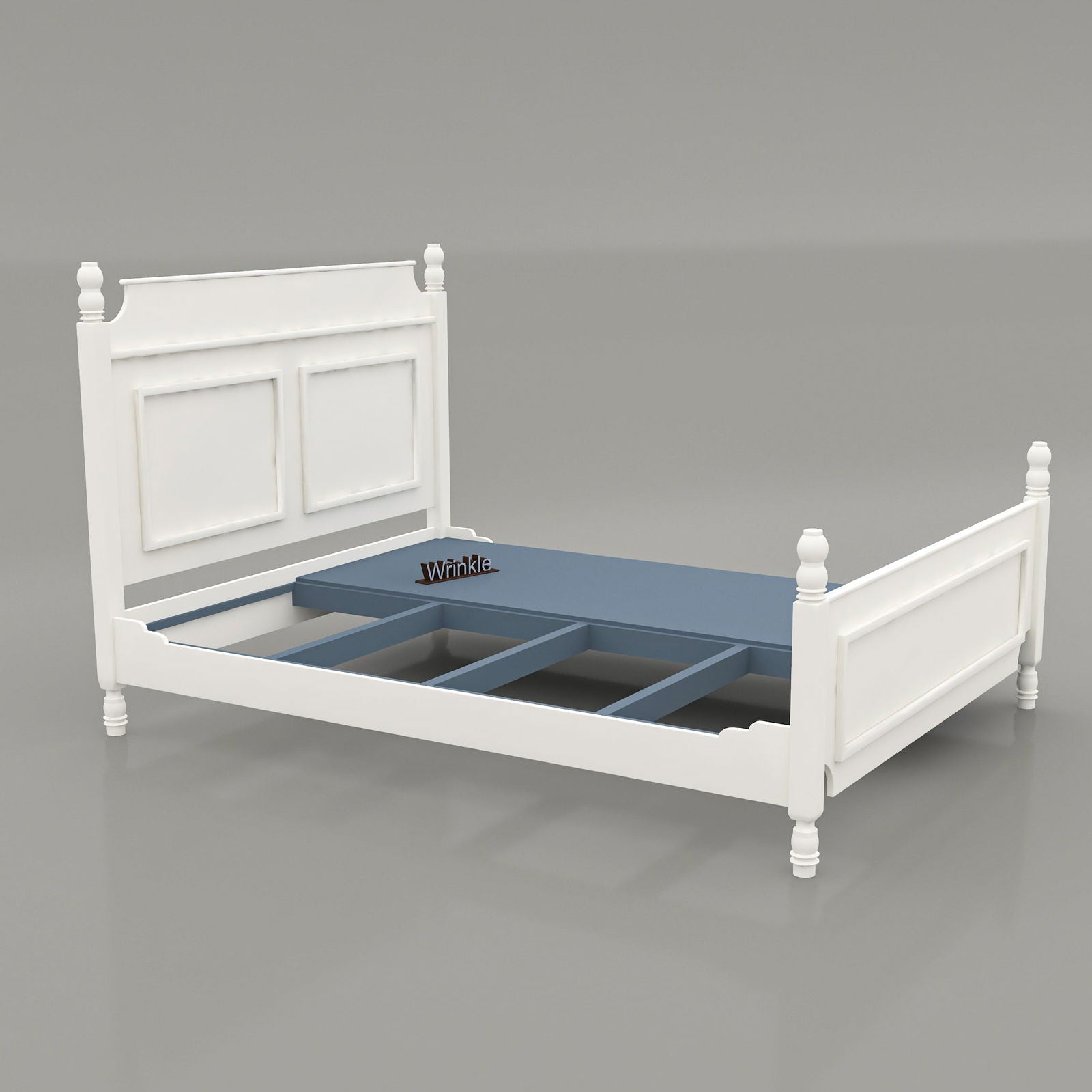 WoodCraft Simple Designer Wooden Bed - Furnishiaa -  - 