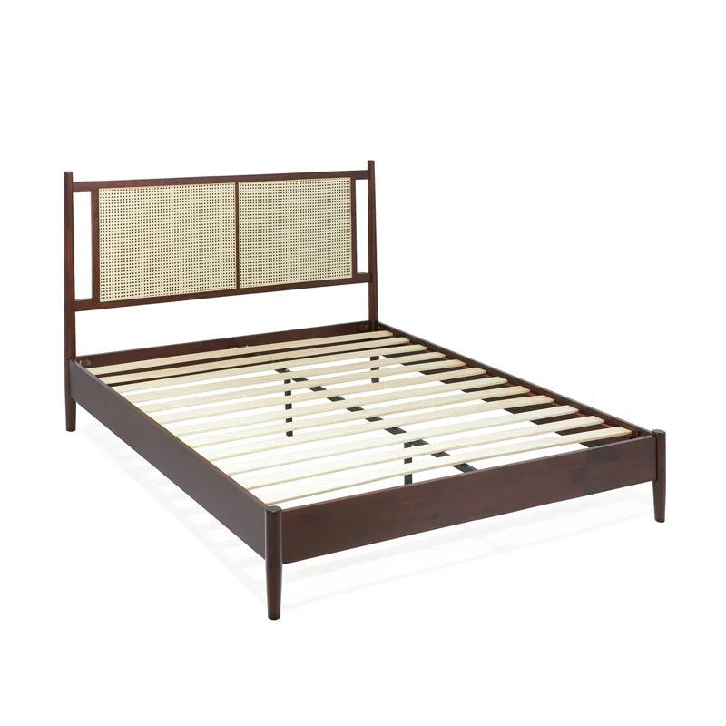 WoodCraft Simple European Wooden Bed - Furnishiaa -  - 