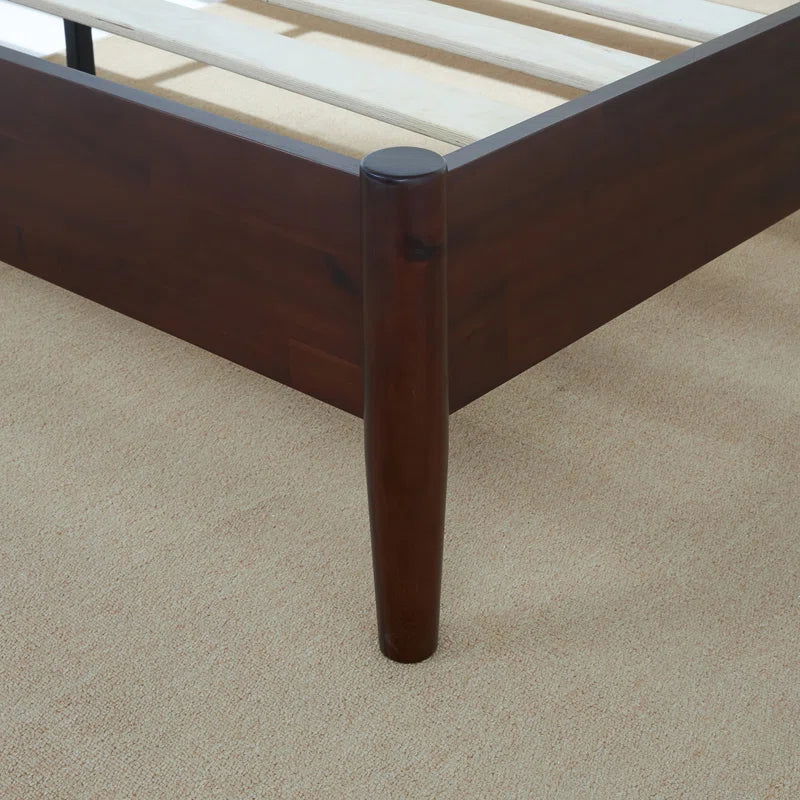 WoodCraft Simple European Wooden Bed - Furnishiaa -  - 