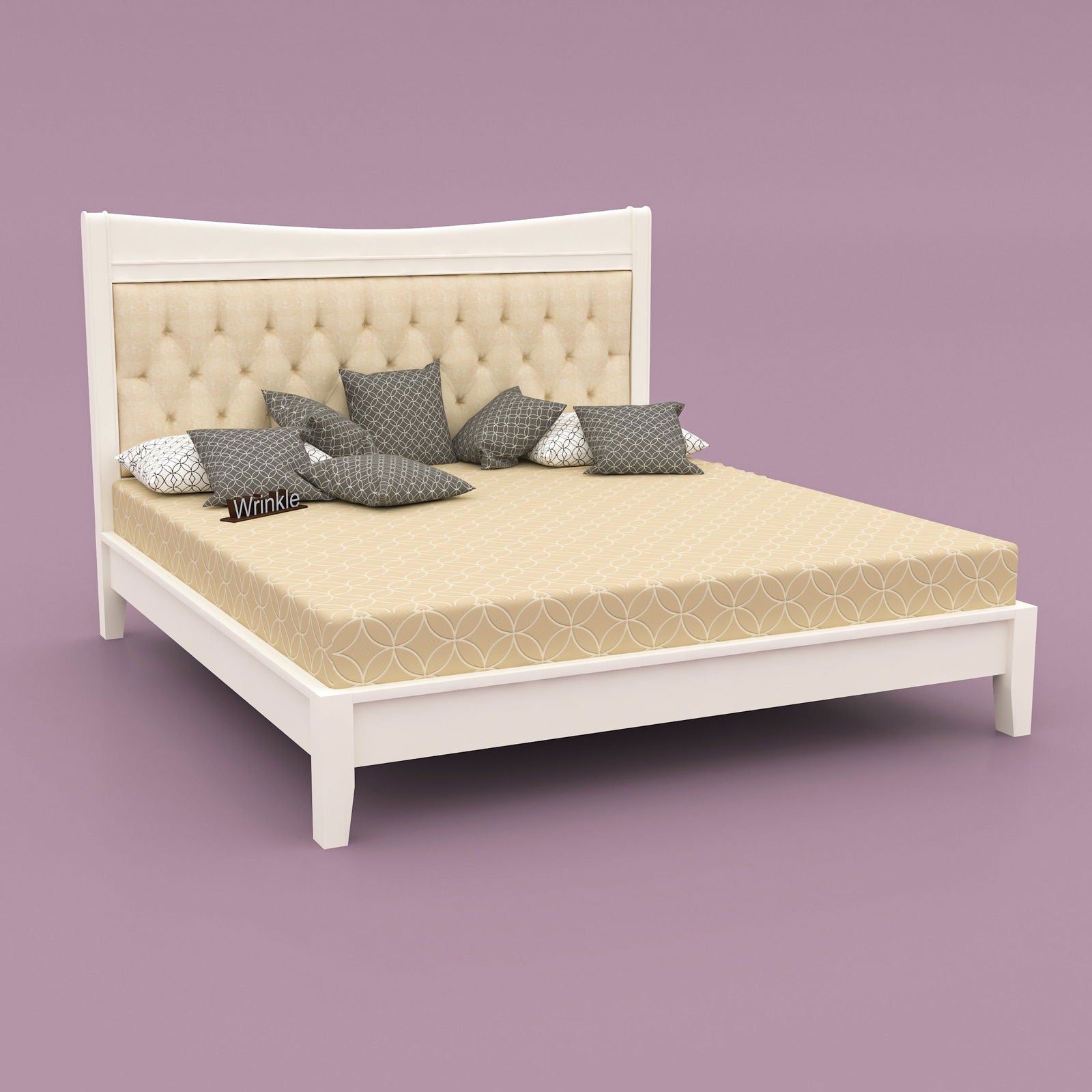 WoodCraft Simple Stylish Wooden Bed - Furnishiaa -  - 