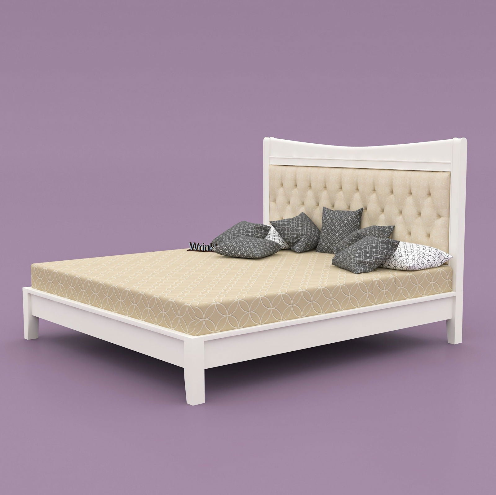 WoodCraft Simple Stylish Wooden Bed - Furnishiaa -  - 