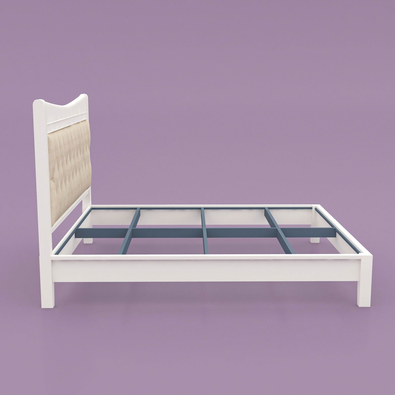 WoodCraft Simple Stylish Wooden Bed - Furnishiaa -  - 