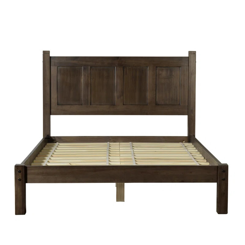 WoodCraft Simplistic Minimal Wooden Bed - Furnishiaa -  - 