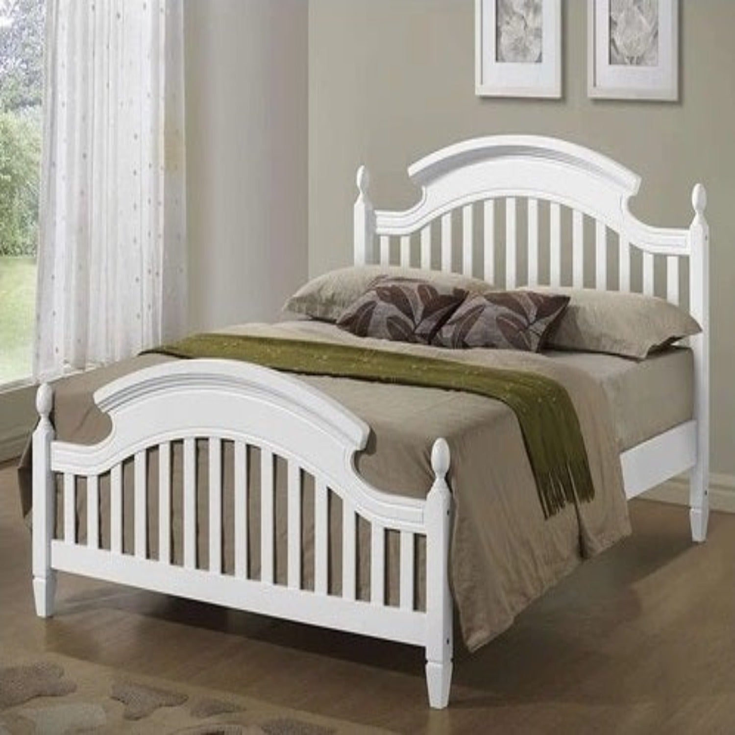 WoodCraft Stylish Classic Wooden Bed - Furnishiaa -  - 