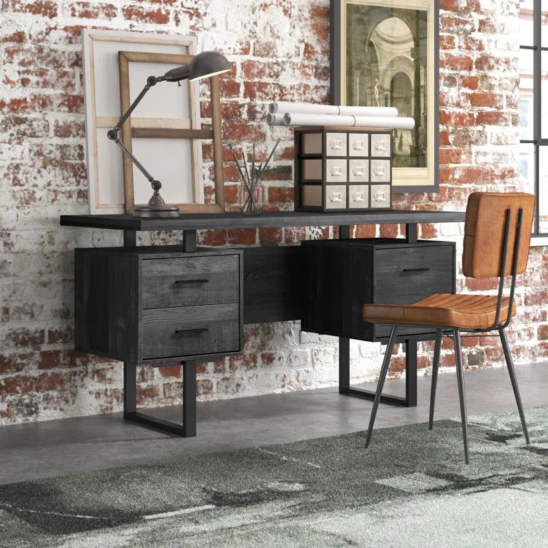 WoodHeaven Modern Wooden Office/Computer/Study Table with Floating Drawers - Furnishiaa -  - 