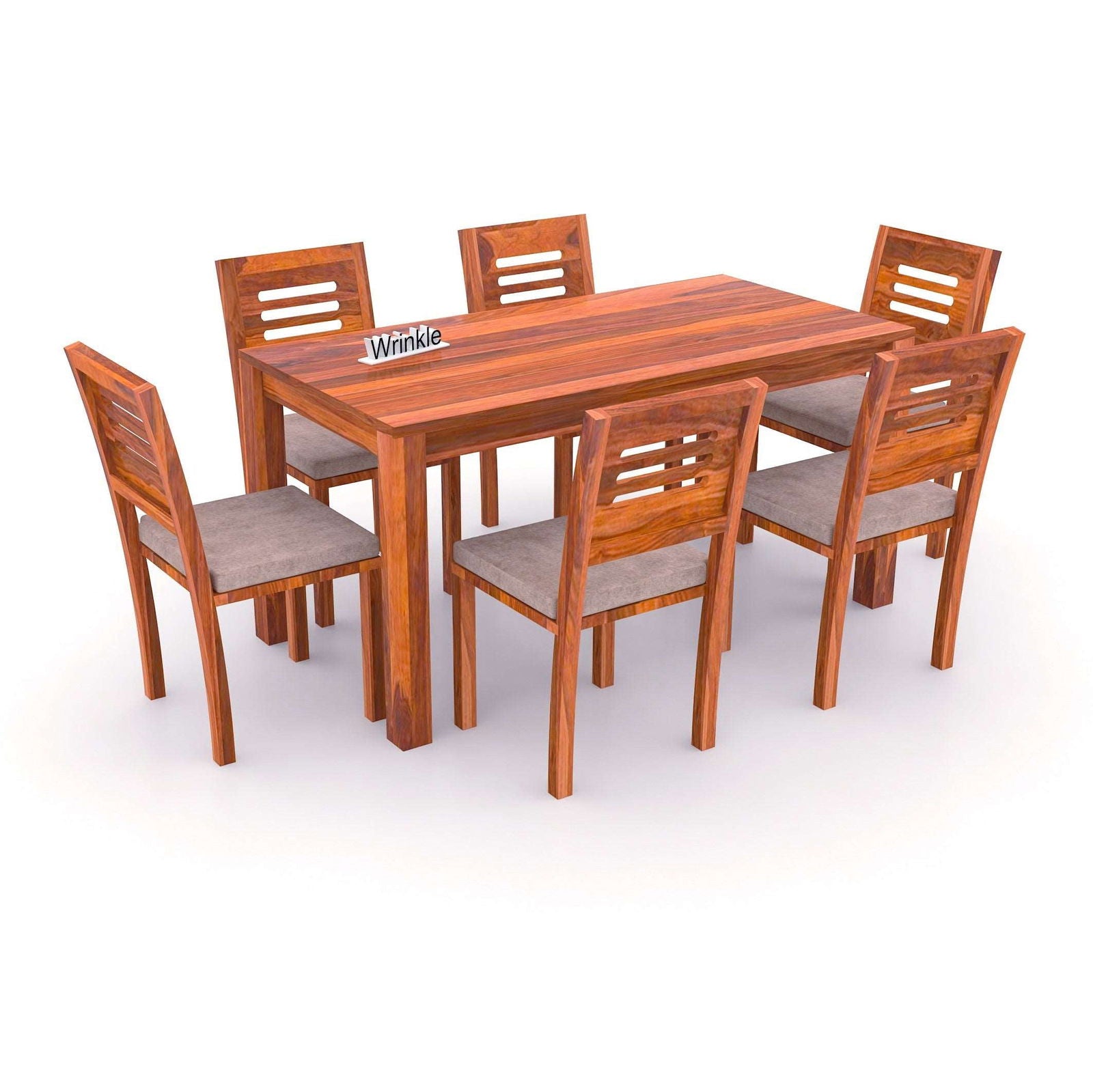 WoodPlank 6 Seater Dining Table - Furnishiaa -  - 