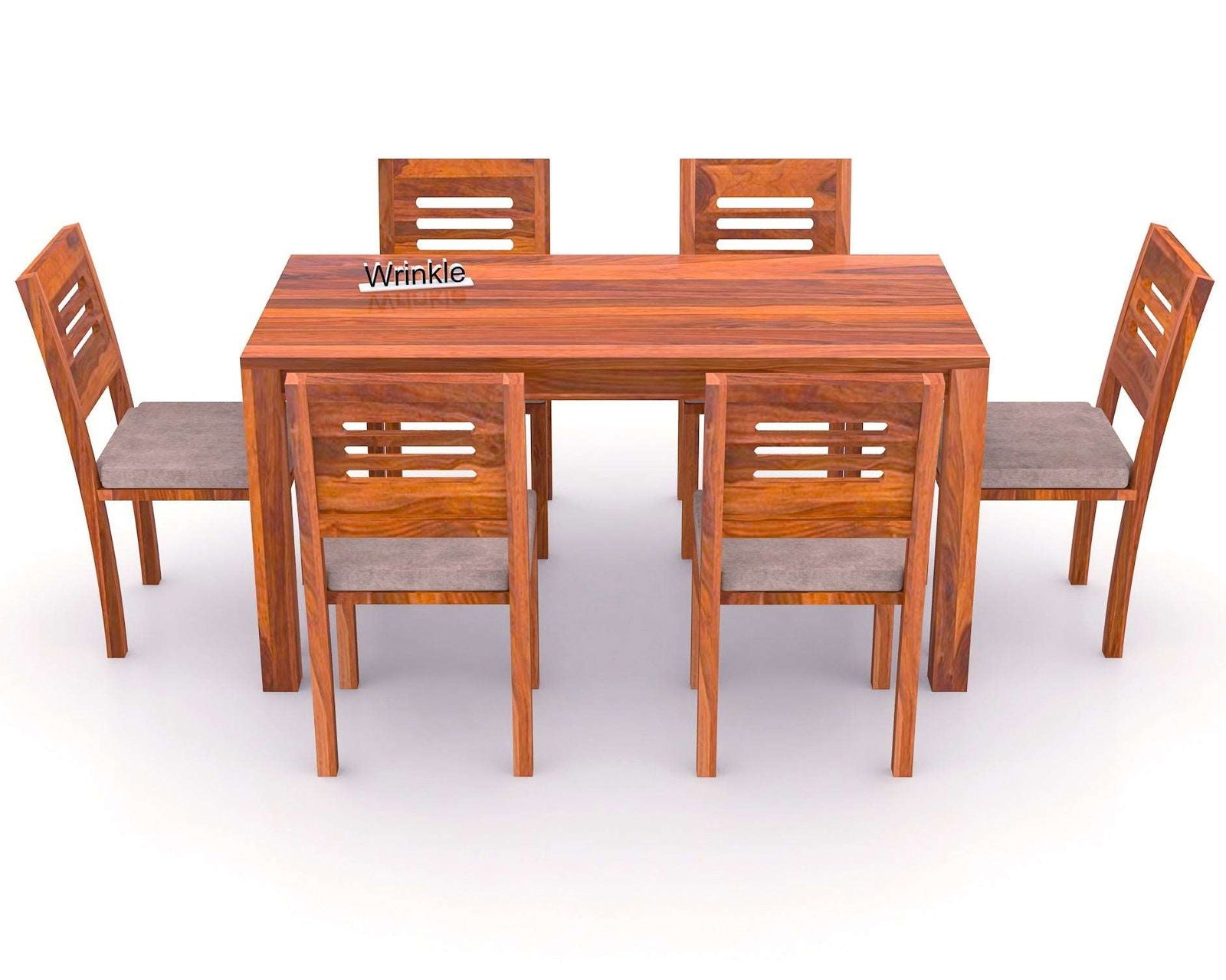 WoodPlank 6 Seater Dining Table - Furnishiaa -  - 