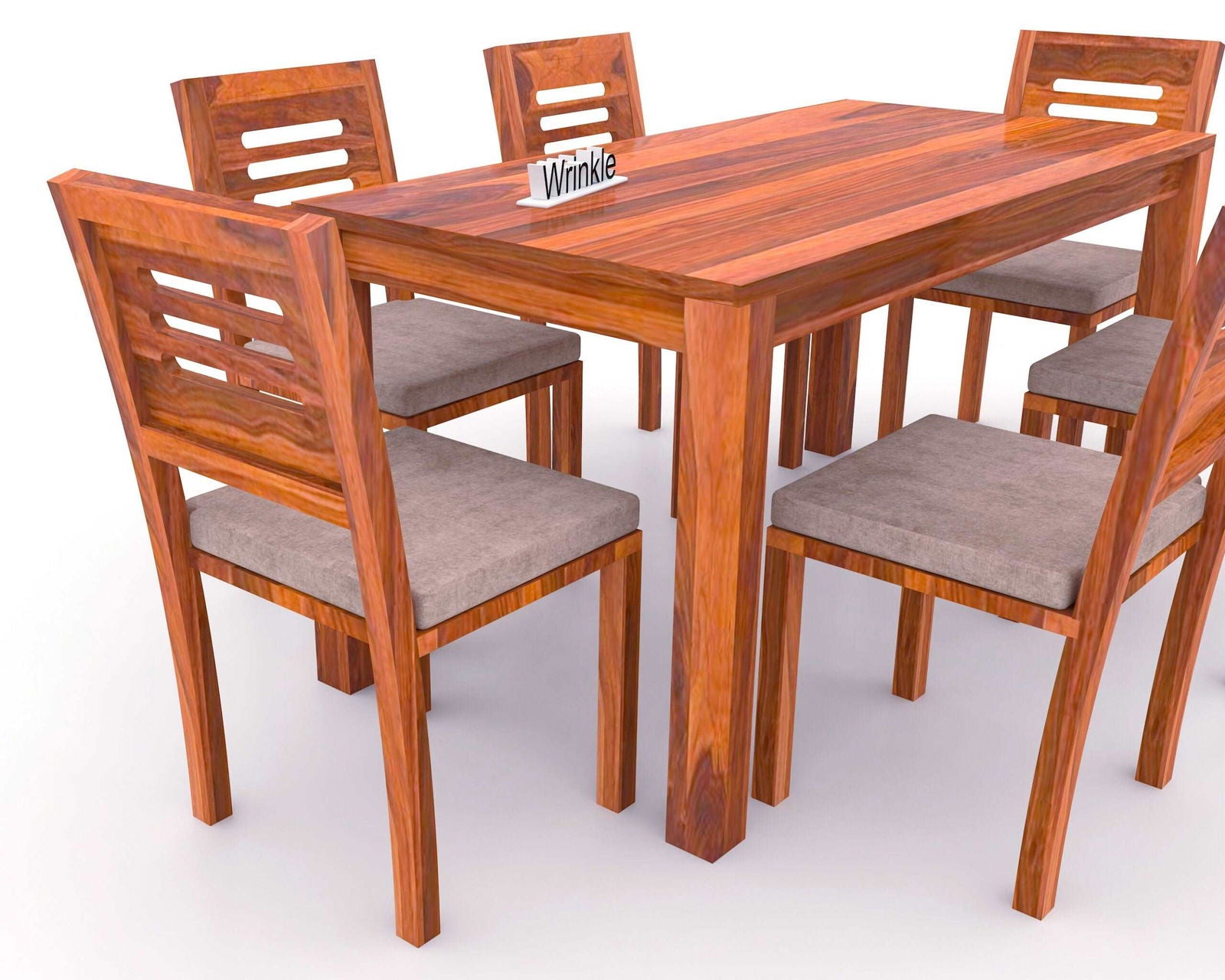 WoodPlank 6 Seater Dining Table - Furnishiaa -  - 