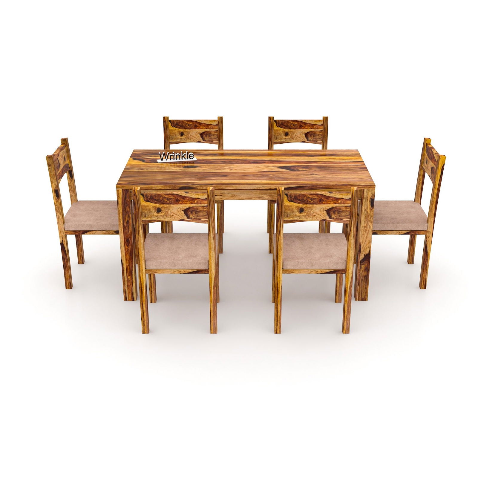 WoodPlank Modern 6 Seater Dining Table - Furnishiaa -  - 