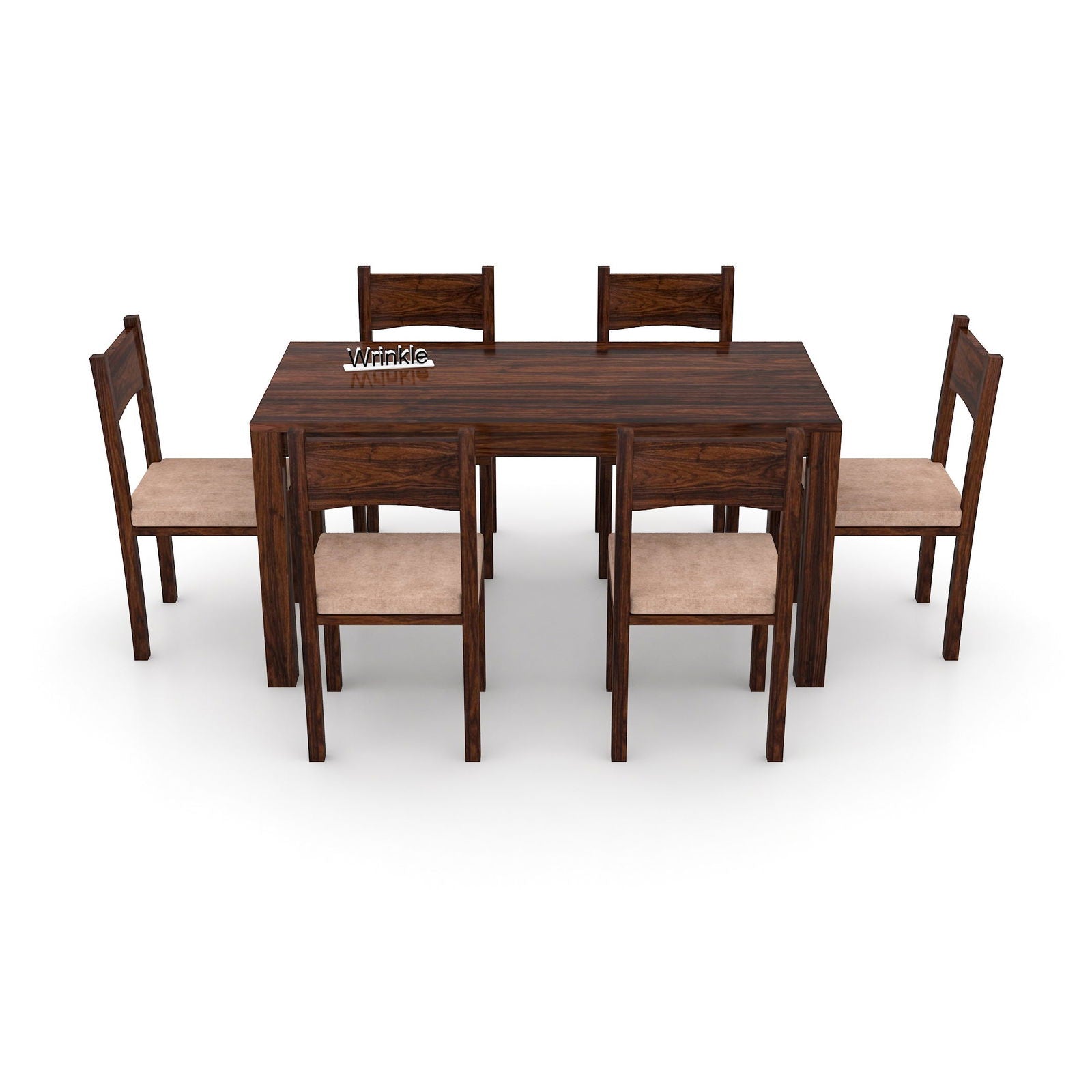 WoodPlank Modern 6 Seater Dining Table - Furnishiaa -  - 