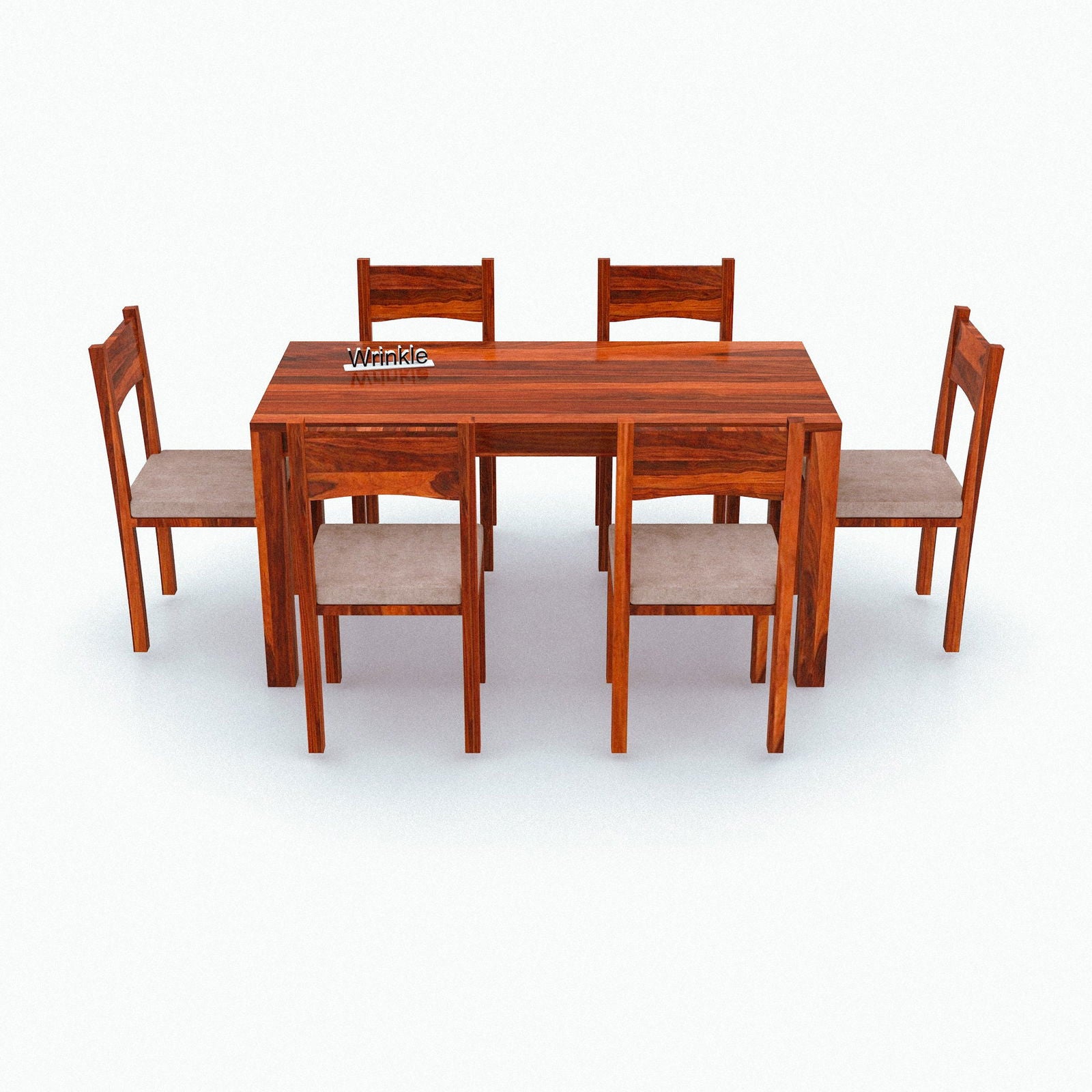 WoodPlank Modern 6 Seater Dining Table - Furnishiaa -  - 