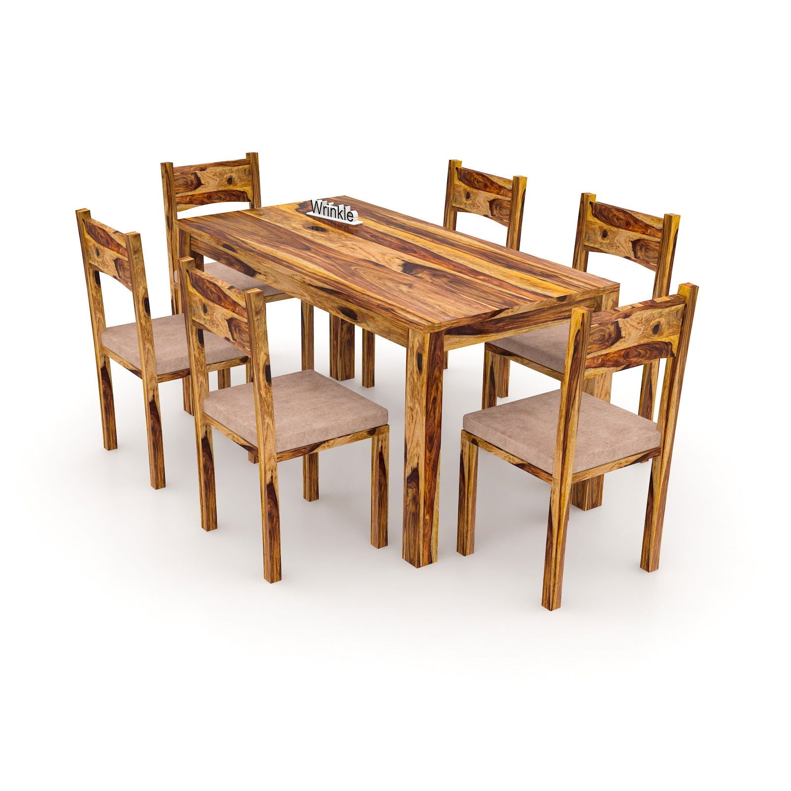 WoodPlank Modern 6 Seater Dining Table - Furnishiaa -  - 