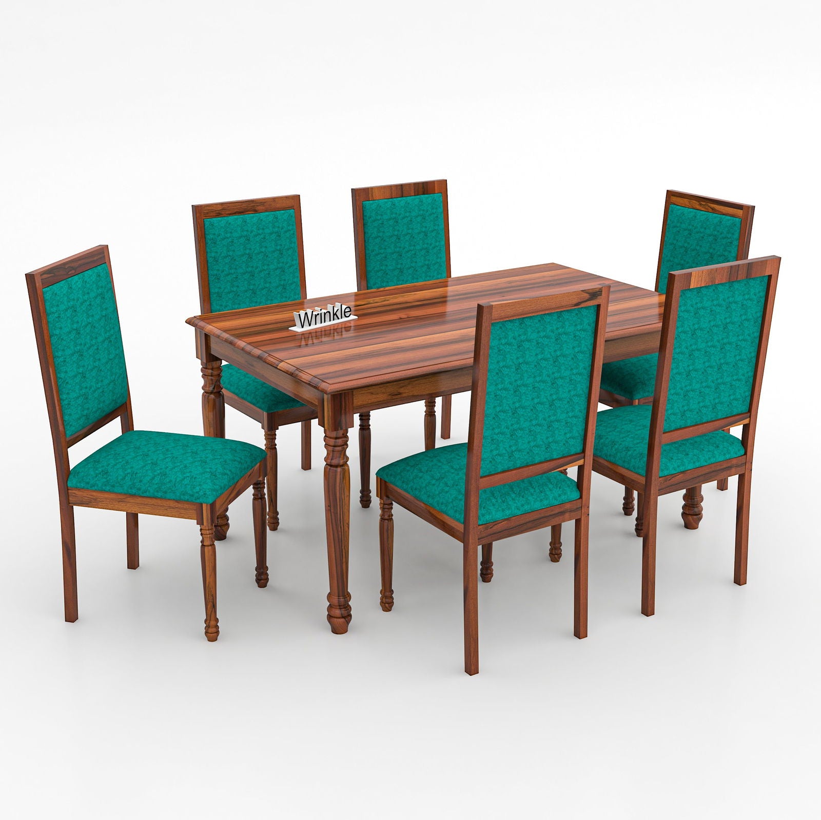 WoodPlank Simple 6 Seater Dining Table - Furnishiaa -  - 