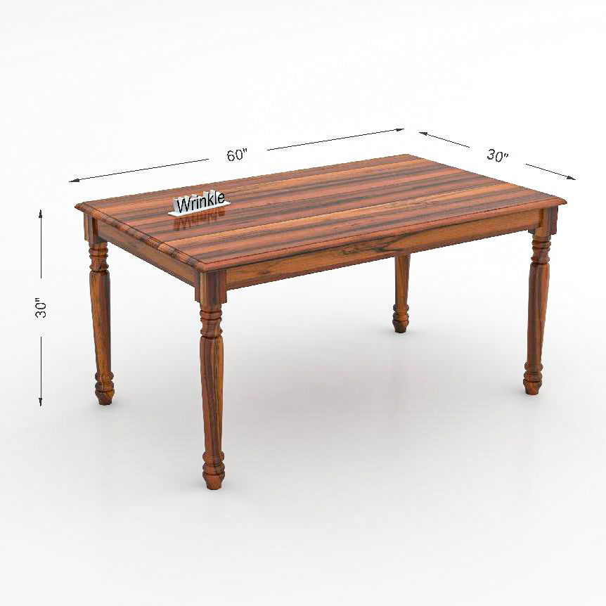 WoodPlank Simple 6 Seater Dining Table - Furnishiaa -  - 