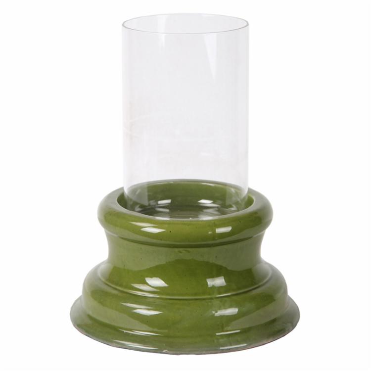 Wooden Green Glossy Designer Candle Holders For Home - Furnishiaa -  - 