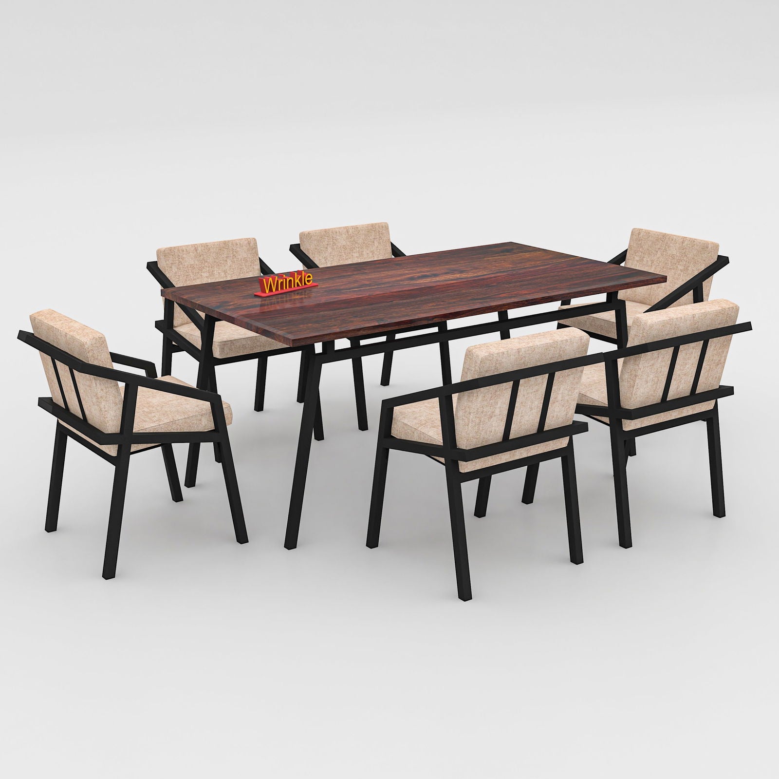 Woodplank Minimal 6 Seater Dining Table - Furnishiaa -  - 