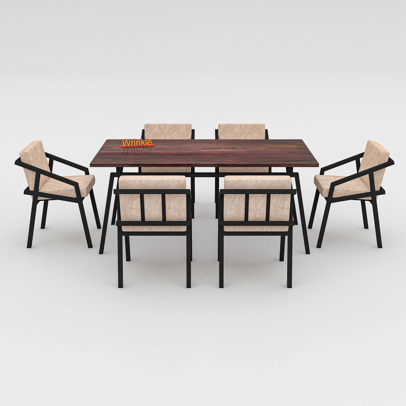 Woodplank Minimal 6 Seater Dining Table - Furnishiaa -  - 
