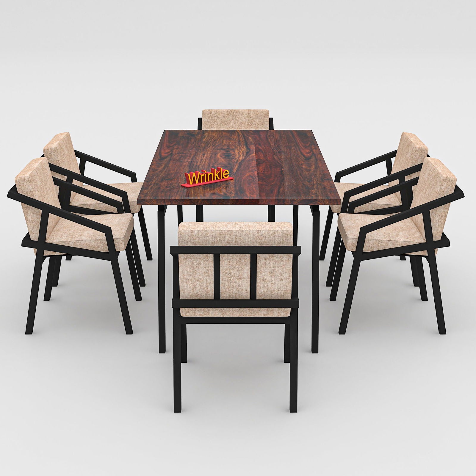Woodplank Minimal 6 Seater Dining Table - Furnishiaa -  - 