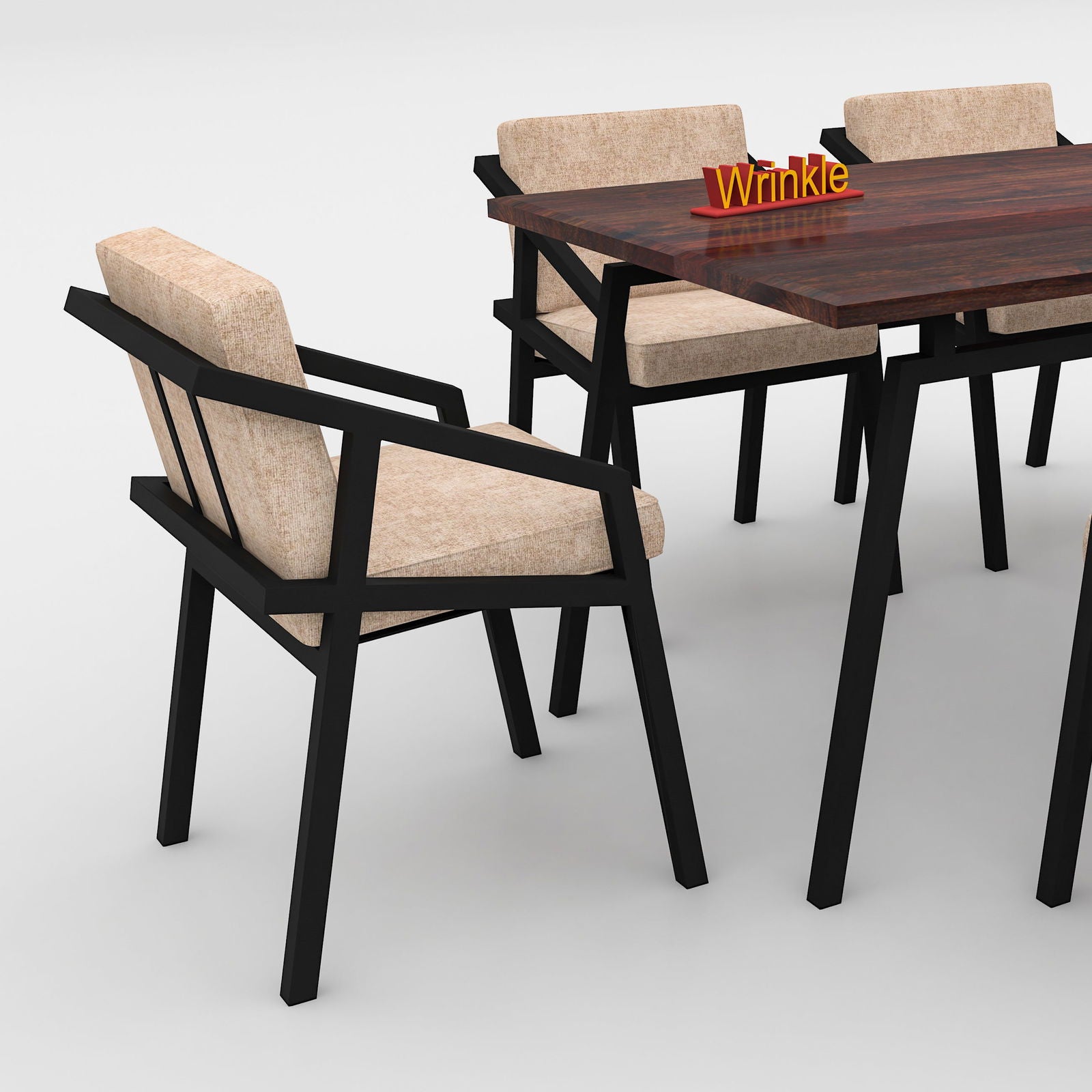 Woodplank Minimal 6 Seater Dining Table - Furnishiaa -  - 
