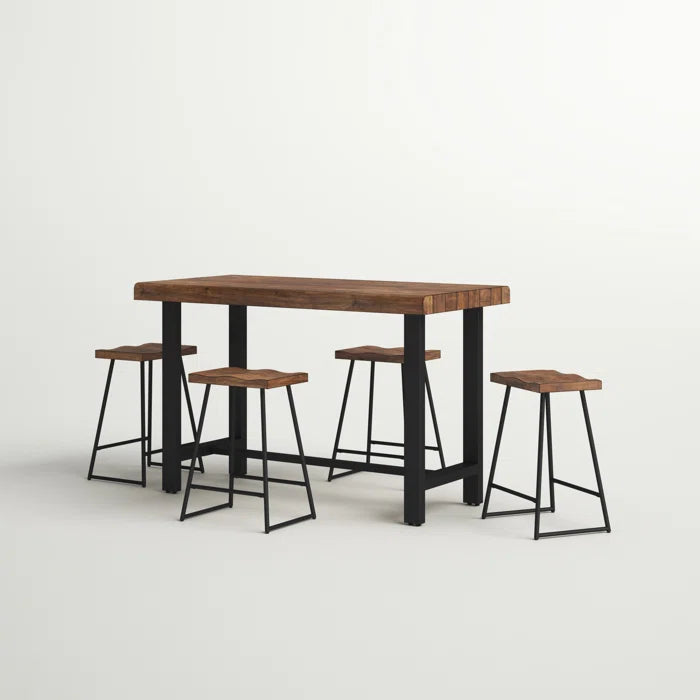 Woodplank Modern 4 Seater Dining Table - Furnishiaa -  - 
