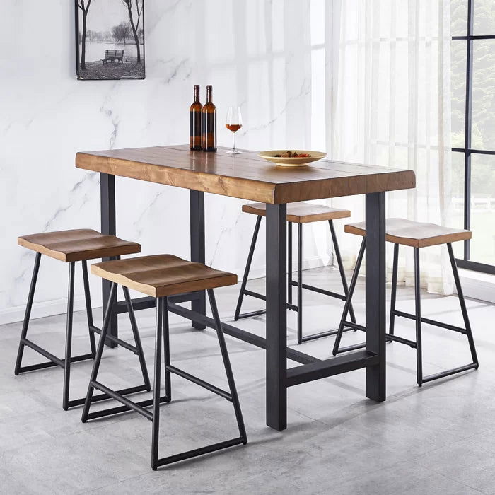 Woodplank Modern 4 Seater Dining Table - Furnishiaa -  - 