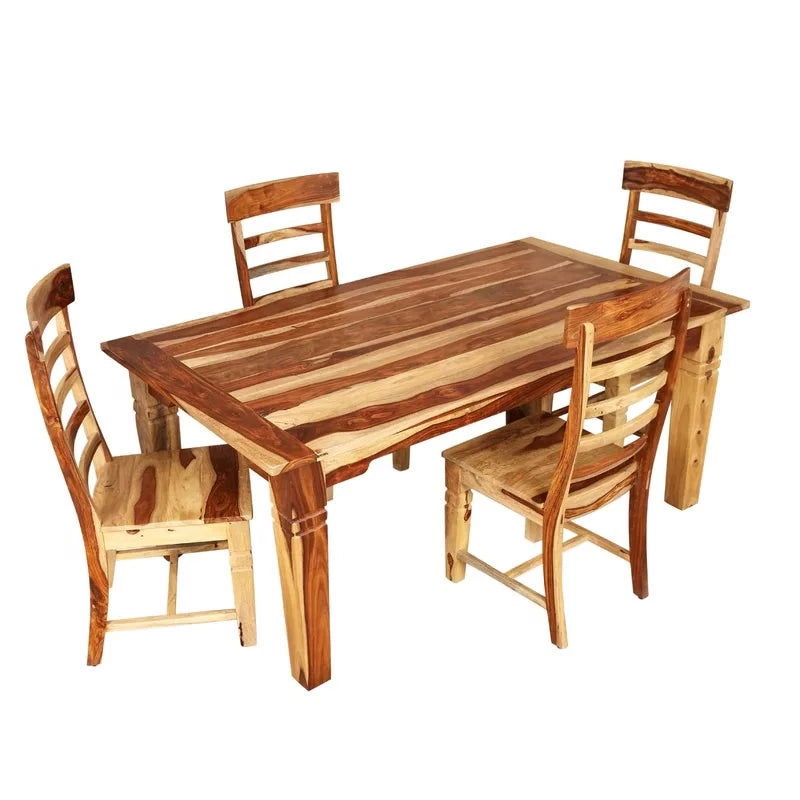 Woodplank Sleek 4 Seater Dining Table - Furnishiaa -  - 