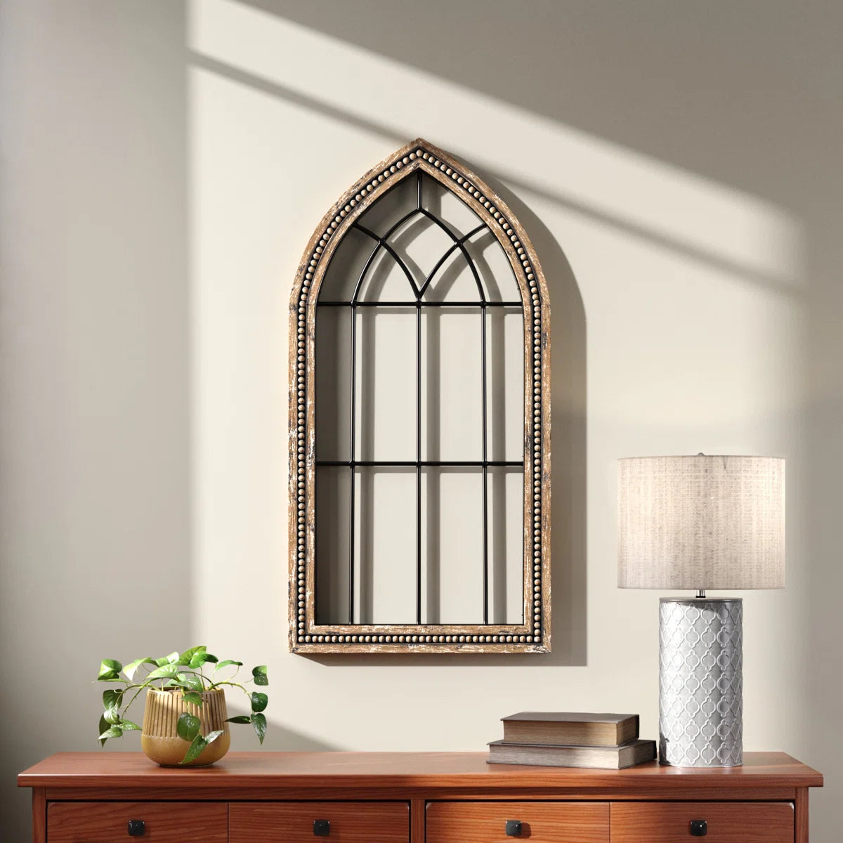 Rustic Arched Window Wall Hanging – Furnishiaa