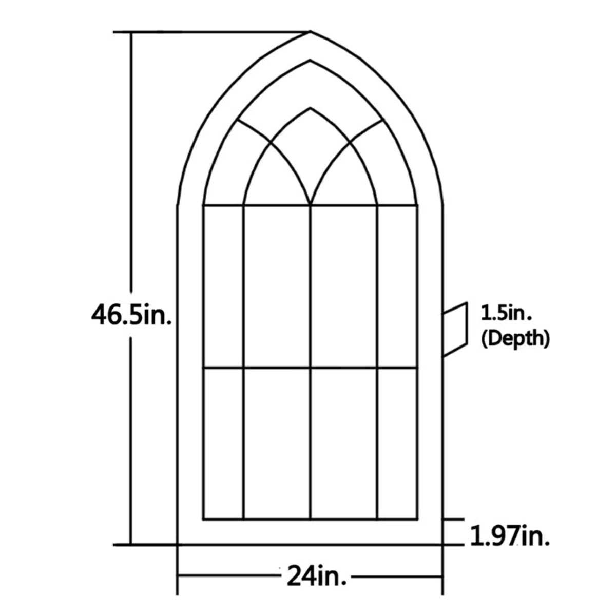 Rustic Arched Window Wall Hanging – Furnishiaa