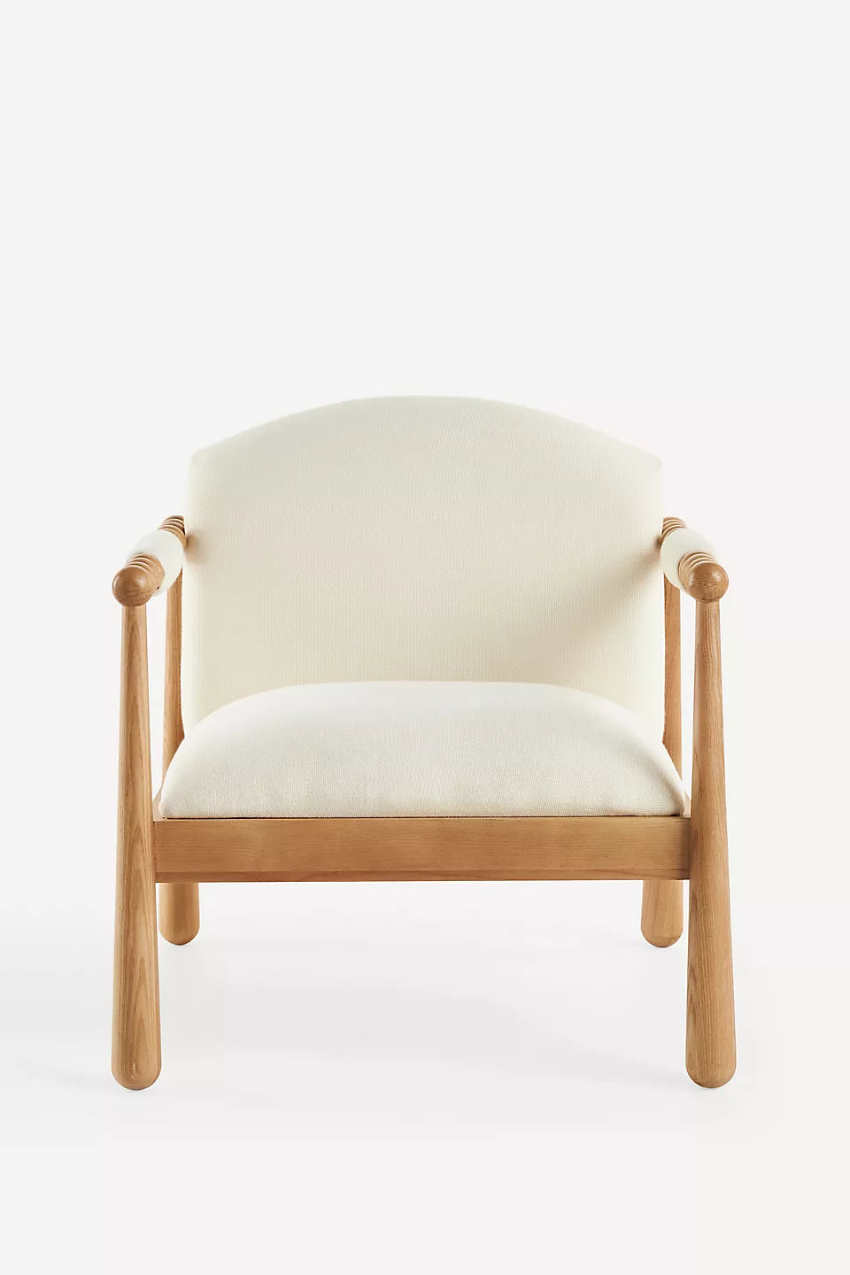 Furnishiaa Elegant & Durable Accent Chair – Performance Fabric, Solid Sheesham Wood