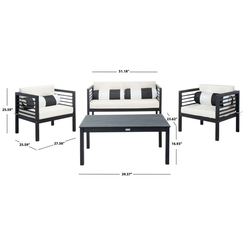 Furnishiaa solid sheesham wood Outdoor Sofa Seating Set