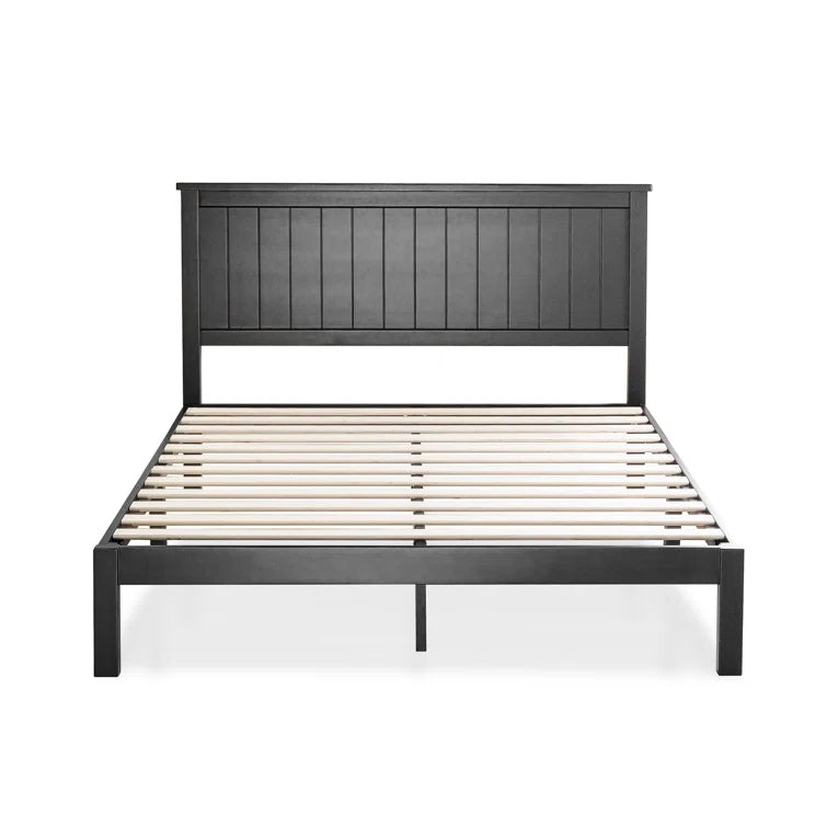 Furnishiaa Solid Wood Modern Platform Bed