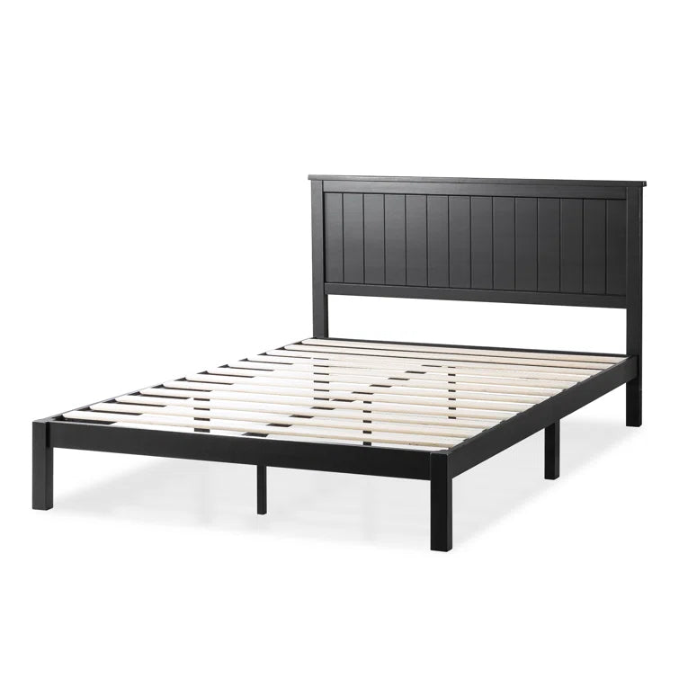 Furnishiaa Solid Wood Modern Platform Bed