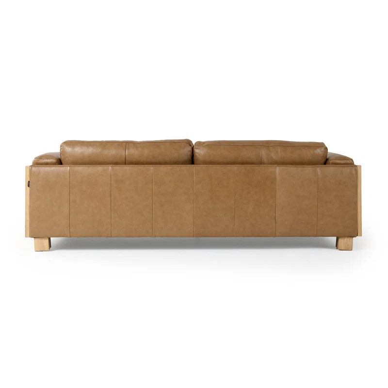 Furnishiaa Solid Oak Wood Natural Rattan Sofa