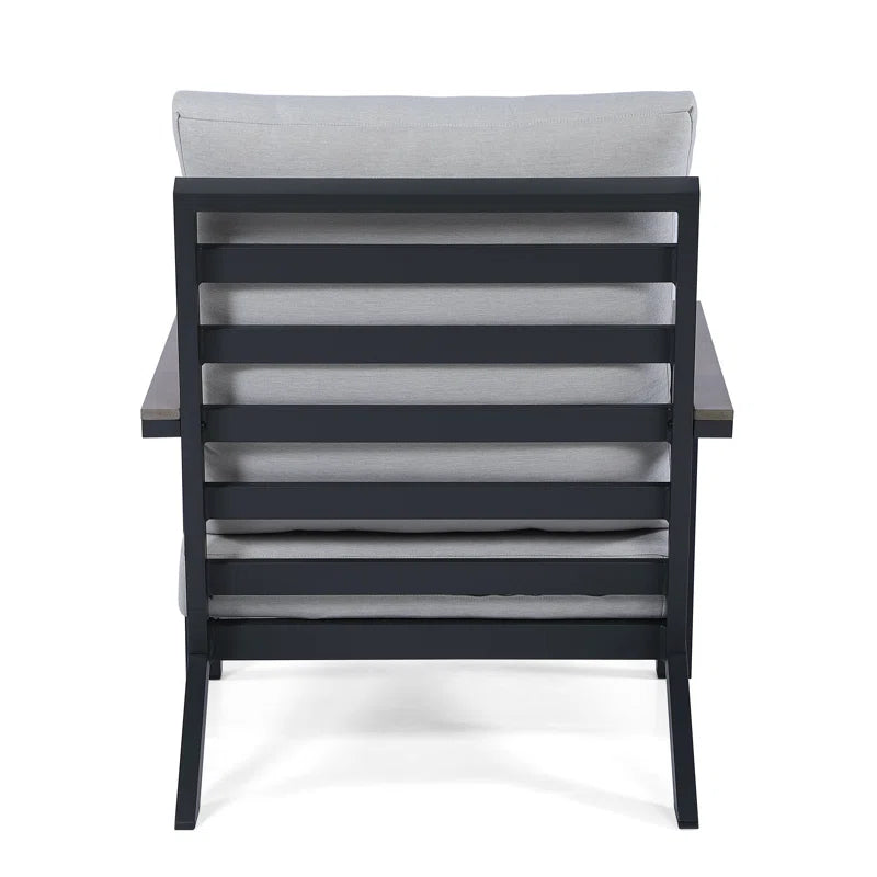 Furnishiaa 4-Piece Outdoor Conversation Sofa Set with metal frame