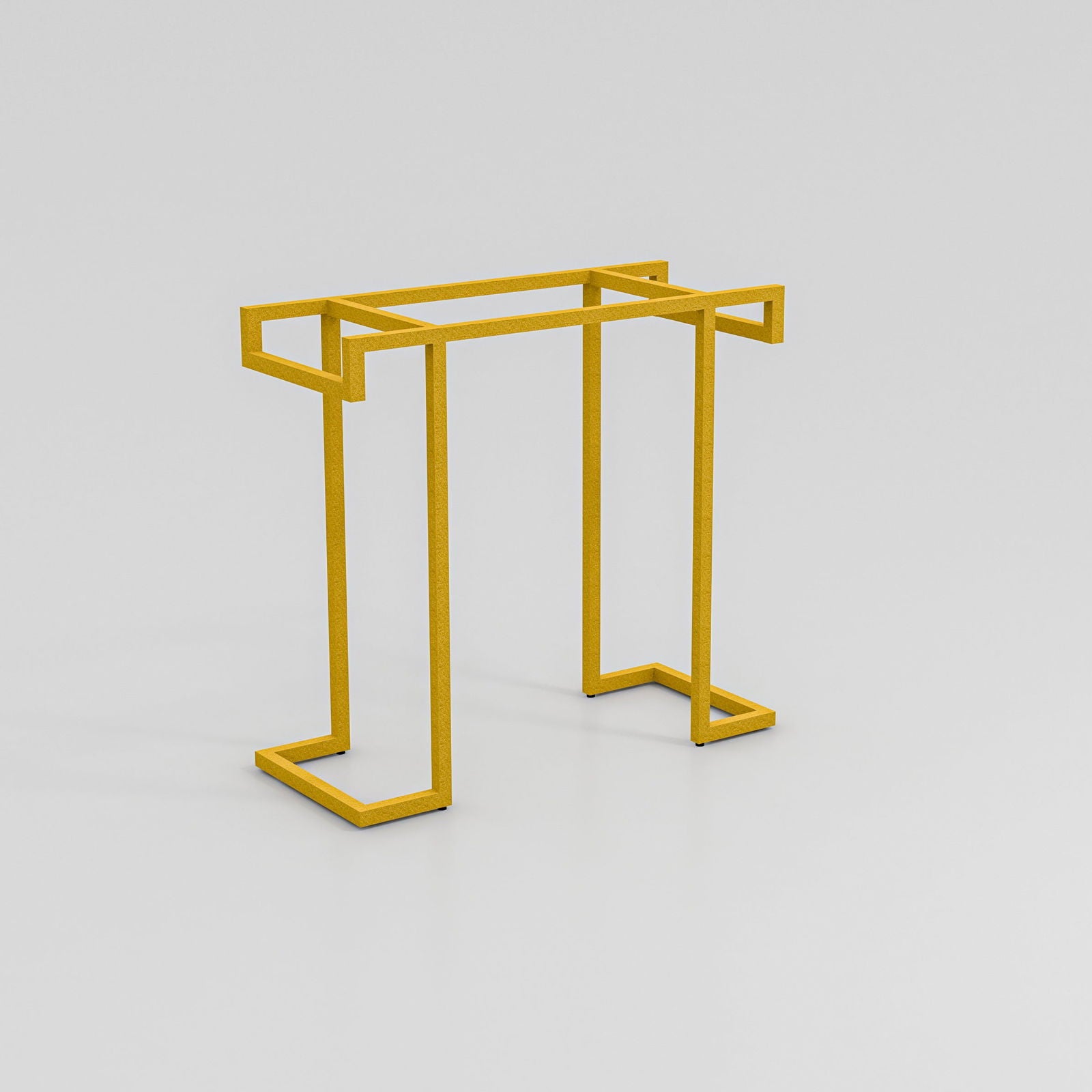 classic golden  Console Table in Metal With Sheesham Wood top - Furnishiaa -  - 