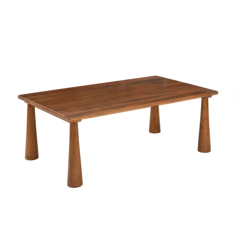 Furnishiaa Solid Wood Sculptural Coffee Table