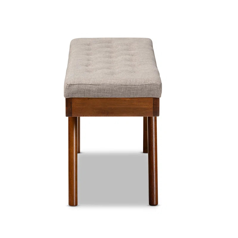 Furnishiaa Mid-Century Modern Upholstered Dining Bench