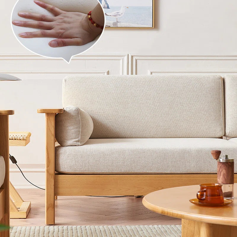 Furnishiaa Handwoven Rattan & Solid Sheesham Wood Sofa