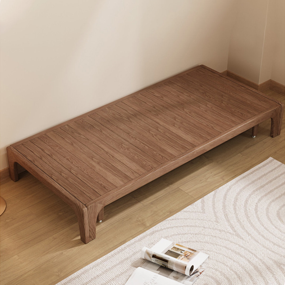 Furnishiaa coffee corduroy solid ash wood sofa bed – detail 4