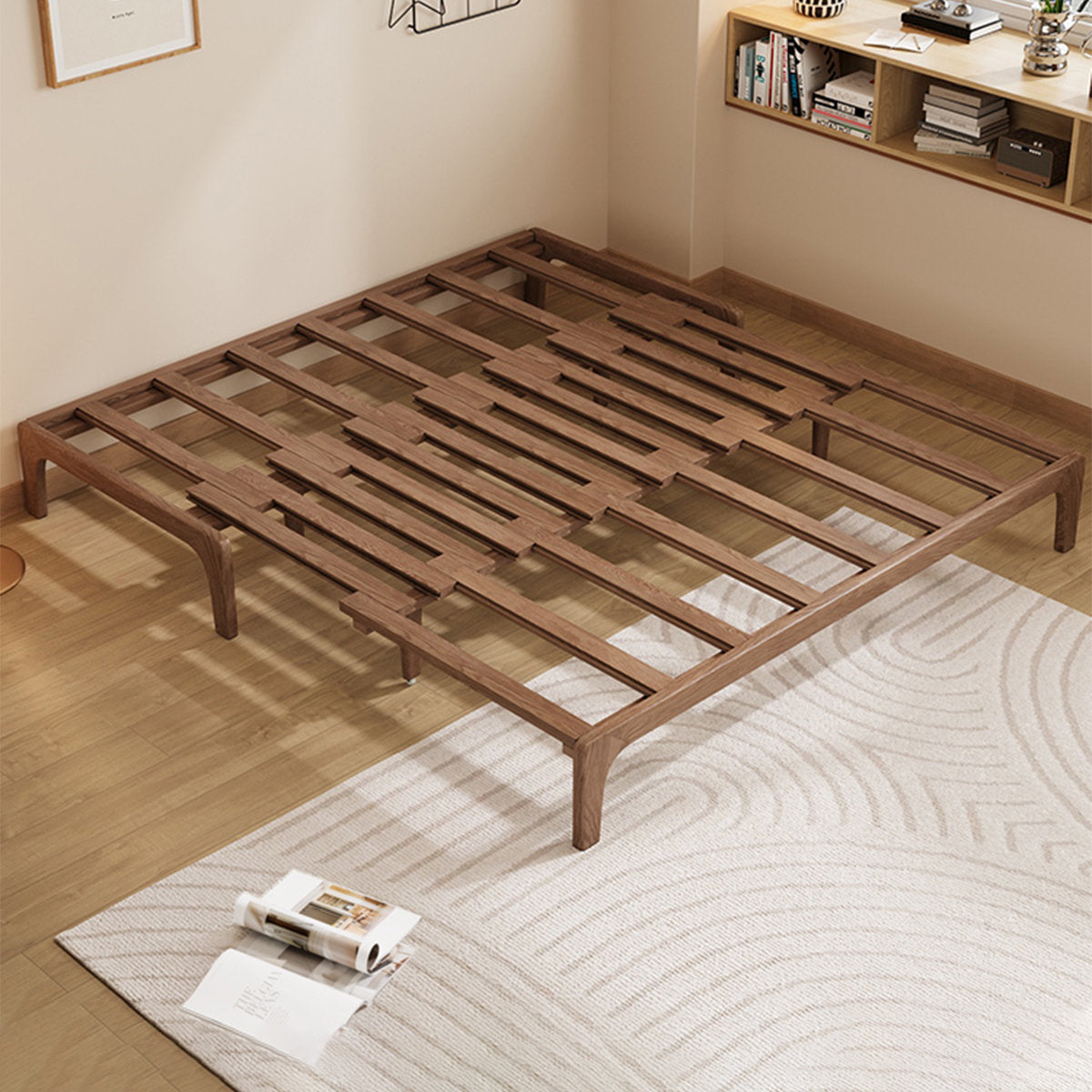 Furnishiaa coffee corduroy solid ash wood sofa bed – detail 7