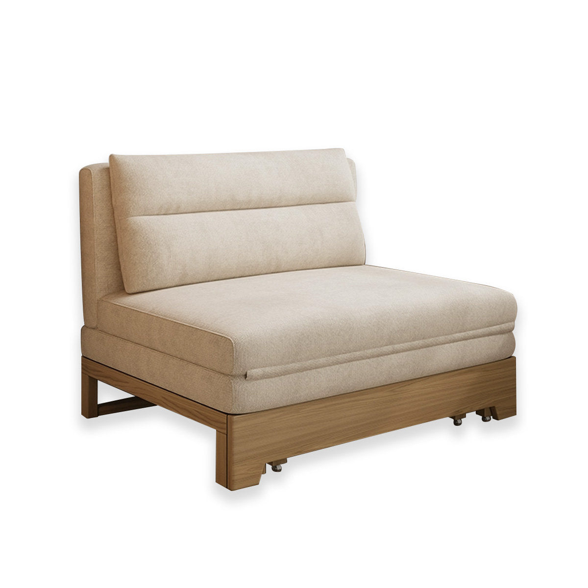 Pull-out sofa bed side view