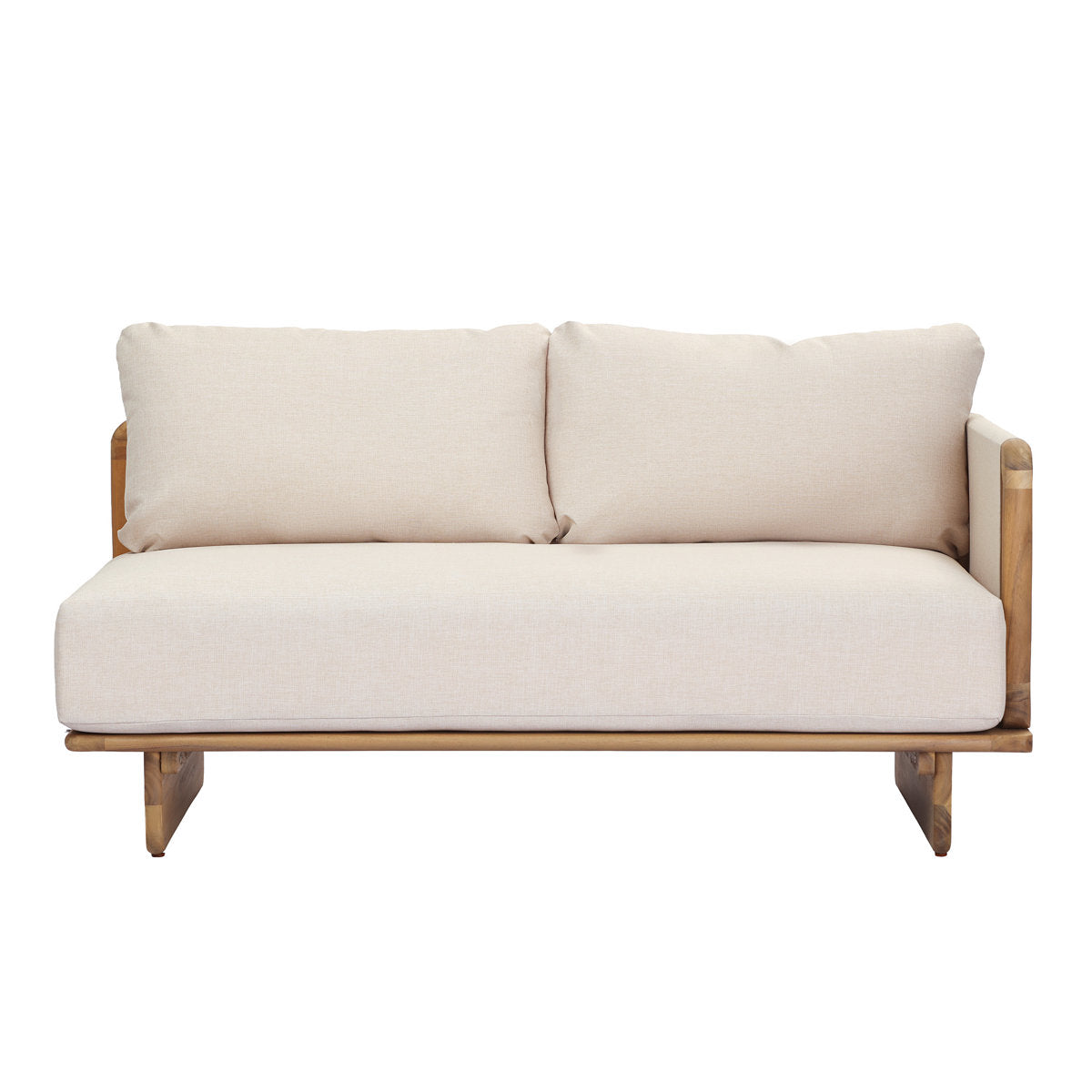 Furnishiaa Mysa acacia wood outdoor sofa, gallery view 8