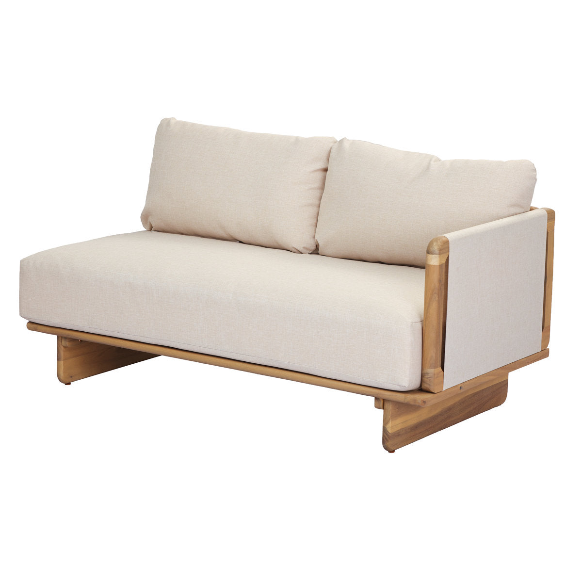 Furnishiaa Mysa acacia wood outdoor sofa, gallery view 10