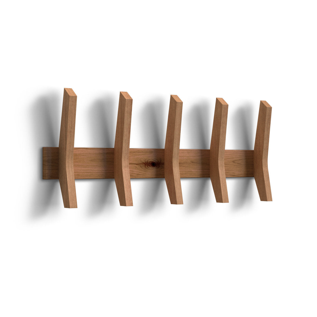 Furnishiaa 5-hook wall mounted coat rack - product gallery view 4