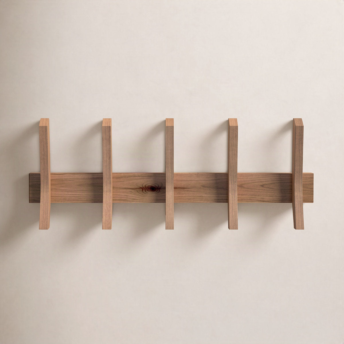 Furnishiaa 5-hook wall mounted coat rack - product gallery view 5