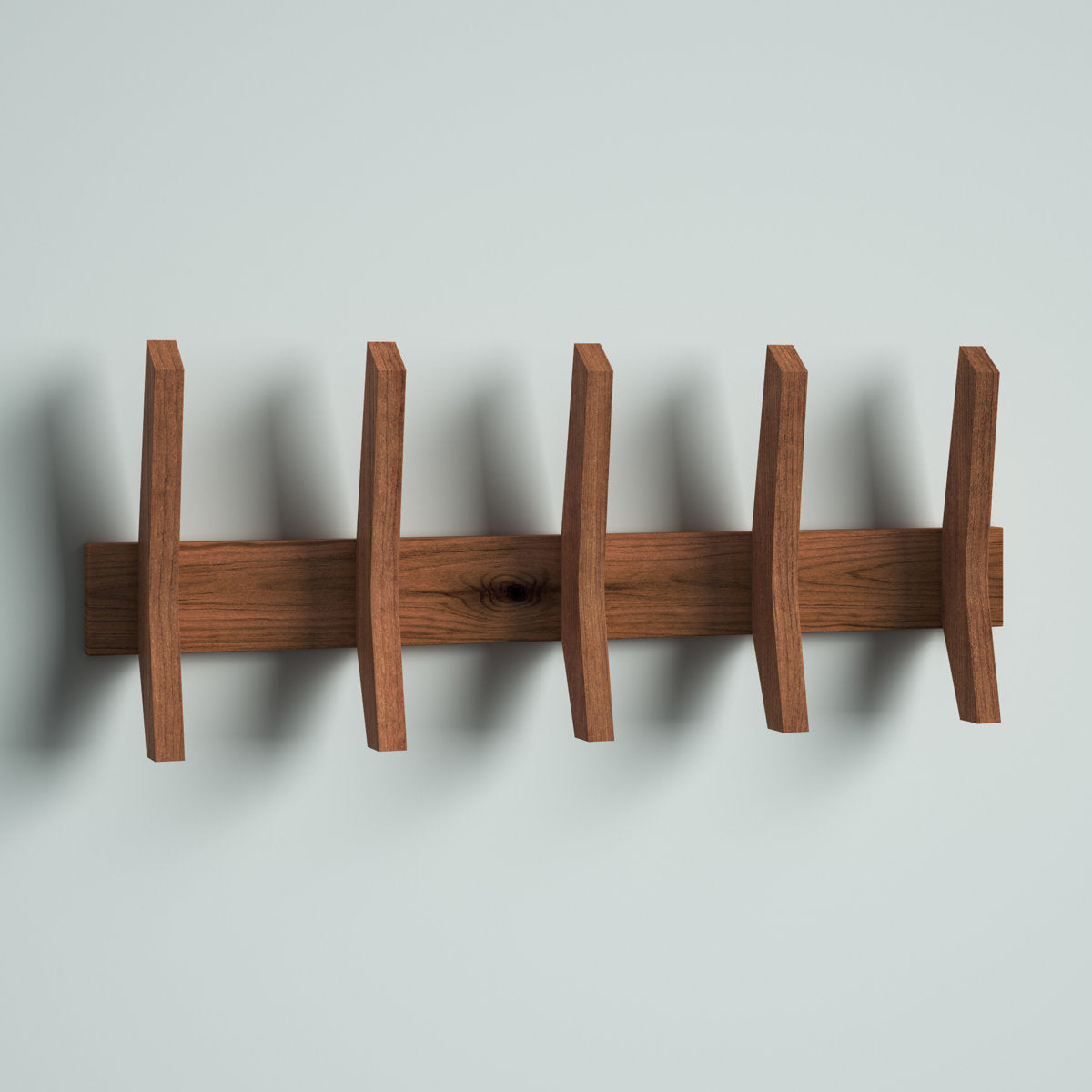 Furnishiaa 5-hook wall mounted coat rack - product gallery view 9