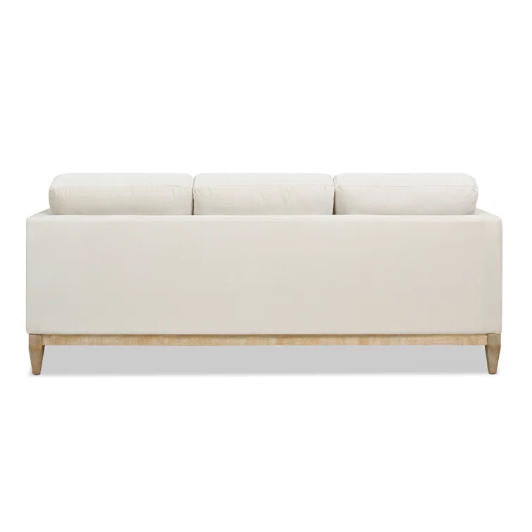 Furnishiaa Stylish Velvet Sofa with Solid Sheesham Wood frame