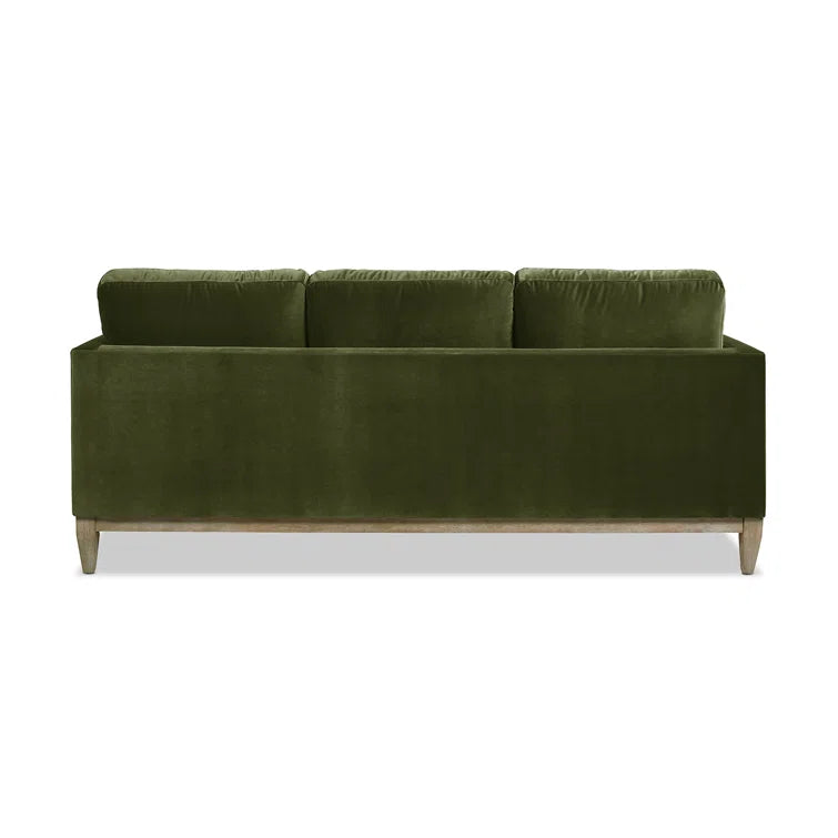 Furnishiaa Stylish Velvet Sofa with Solid Sheesham Wood frame