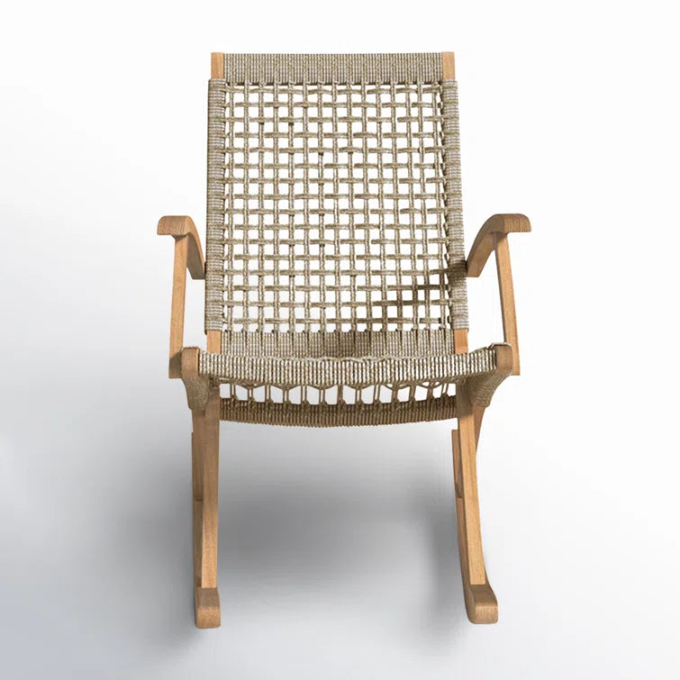 Furnishiaa Elegant Outdoor Rocking Chair – Modern Comfort in Classic Sheesham Wood